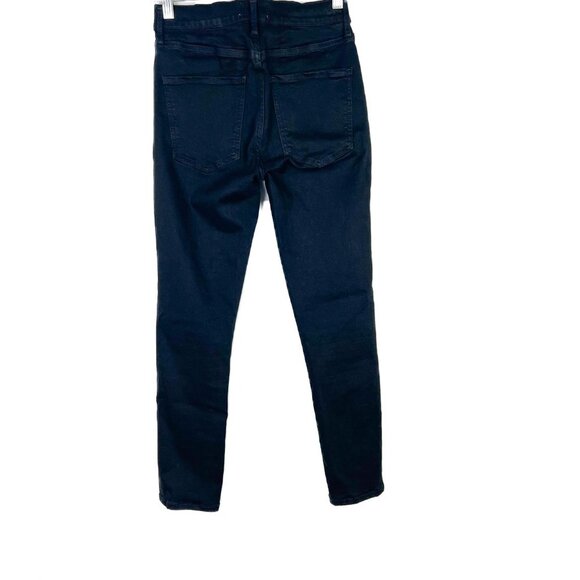 AGOLDE Filter Free Sophie Crop Jeans in Jet Skinny Black Size 25 EUC T2344 - Picture 8 of 12